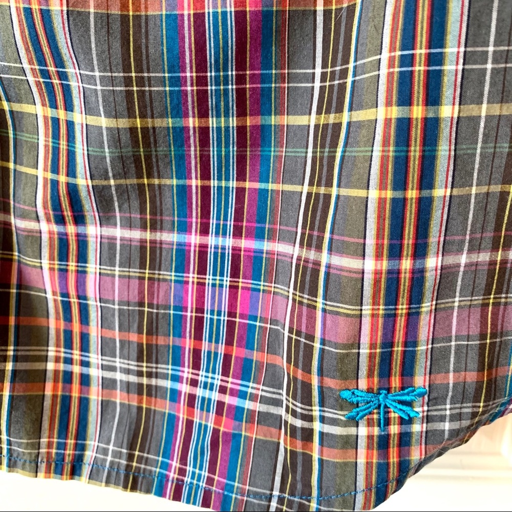 TALBOTS Petite Purple Plaid Button Down—SZ. 8P - Picture 13 of 14